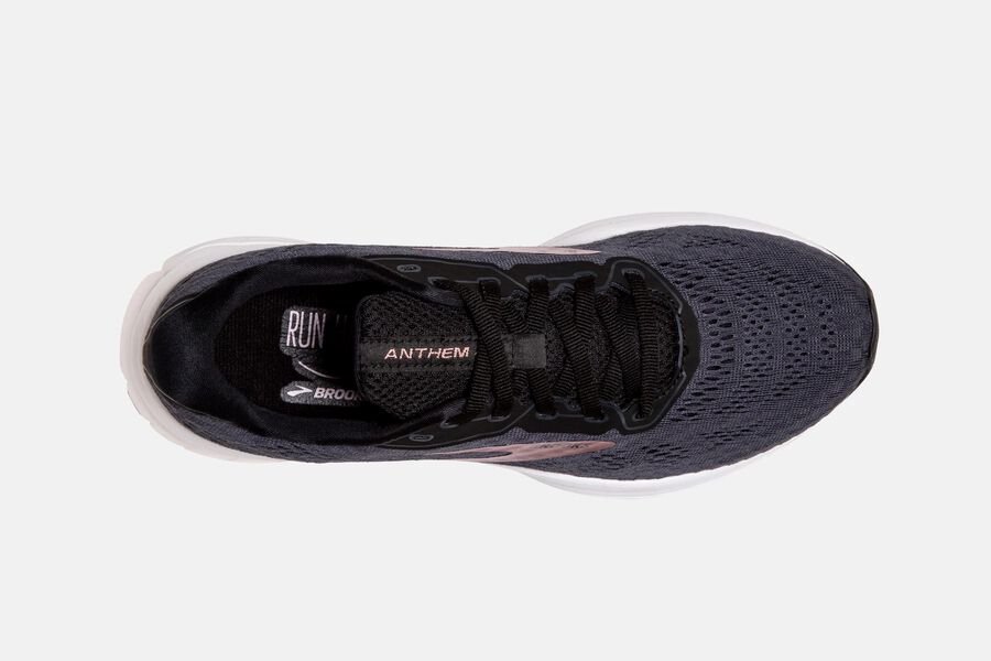 Brooks Indonesia Anthem 3 Road Running Shoes Womens - Black/Pink - 75EYIGOUH